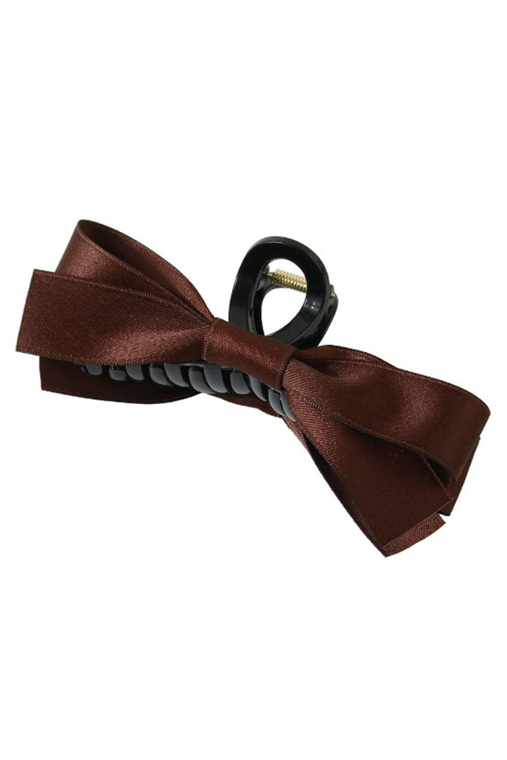 Light French Beige Bow Decor Large Hair Claw Clip