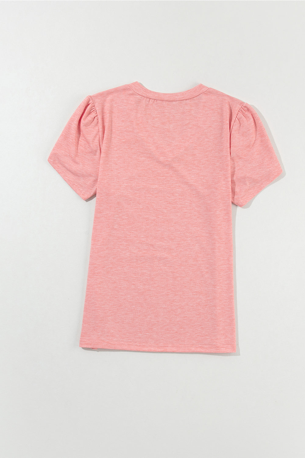Mist Green Fashion Petal Sleeve V Neck T Shirt