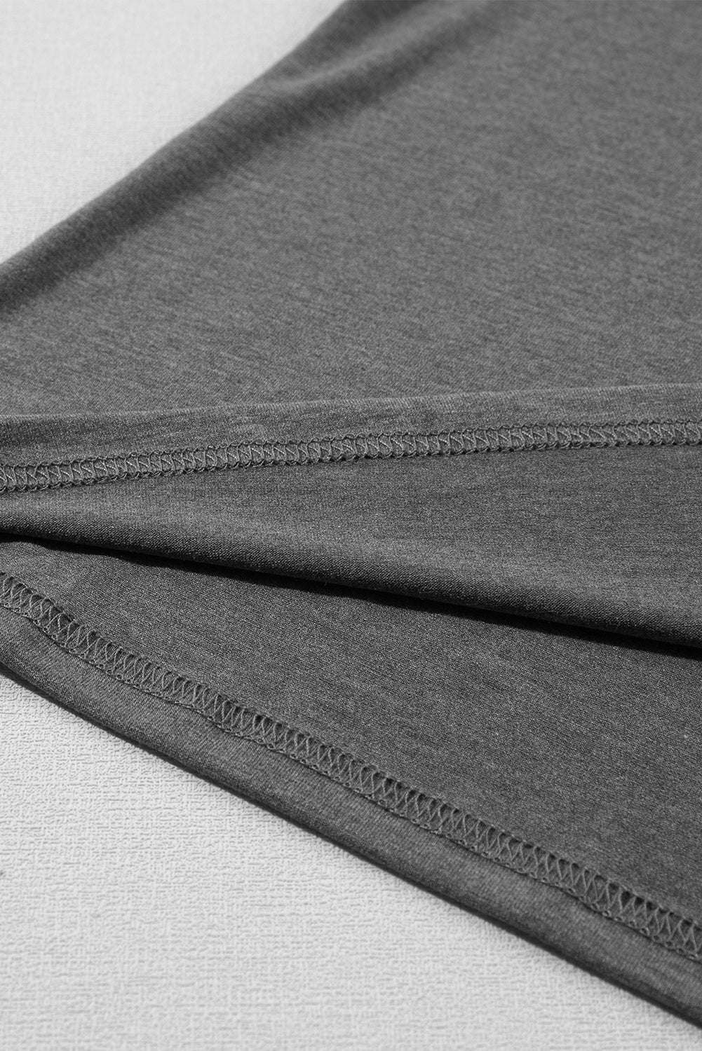 Mist Green Fashion Petal Sleeve V Neck T Shirt