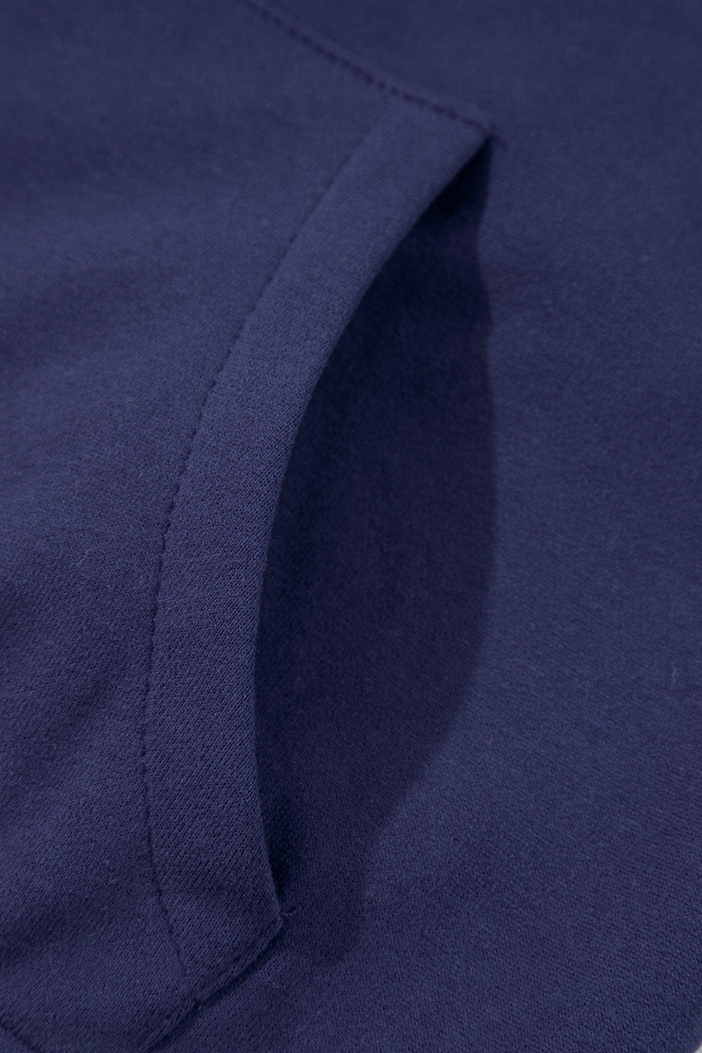 Bonbon Fleece Lined Zip Up Stand Collar Thumbhole Sleeve Sweatshirt