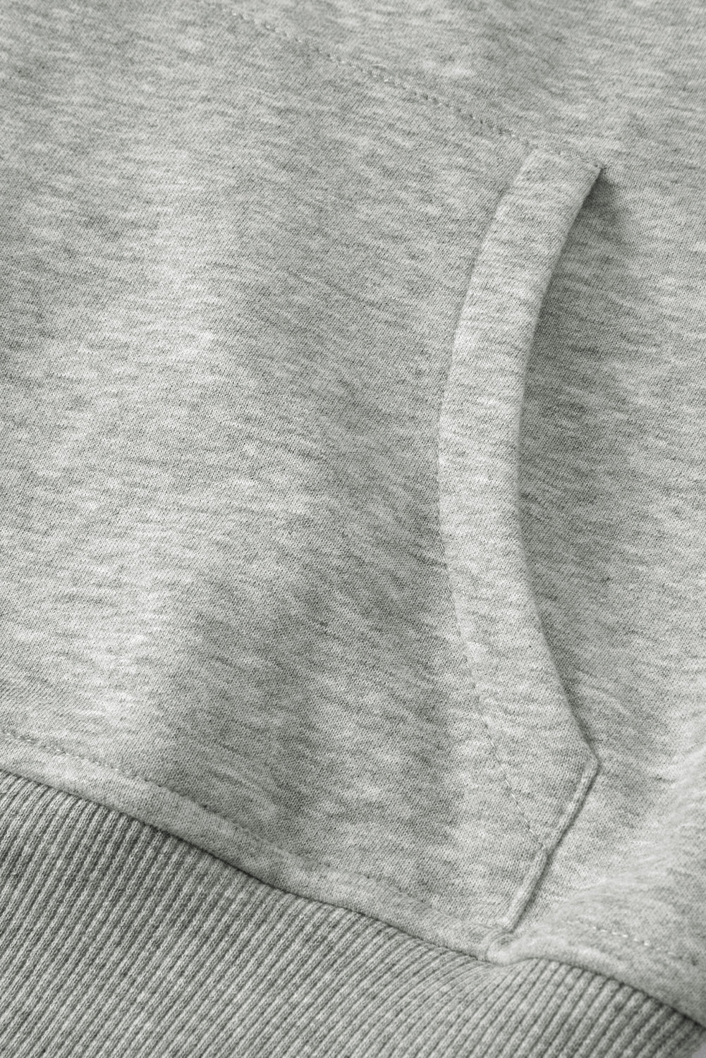 Bonbon Fleece Lined Zip Up Stand Collar Thumbhole Sleeve Sweatshirt